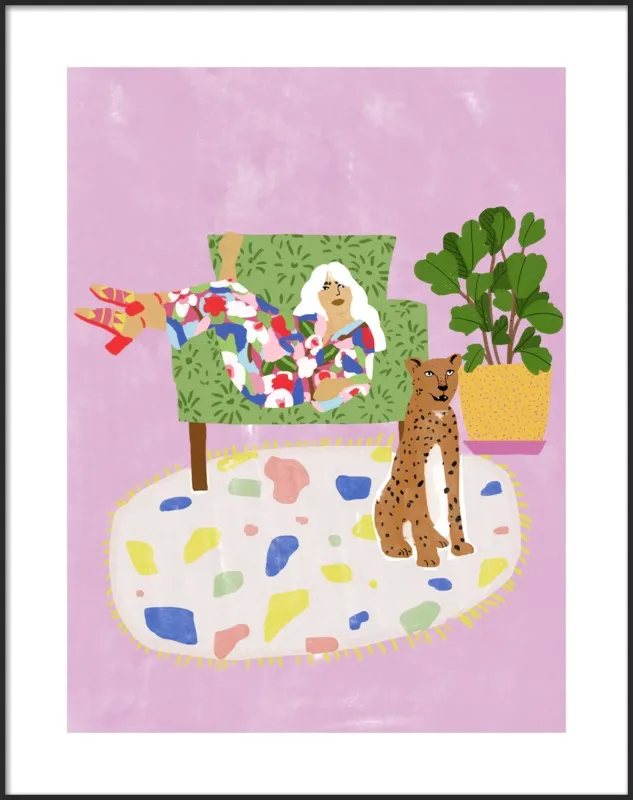 Lady and her tiger by Alja Horvat for Artfully Walls