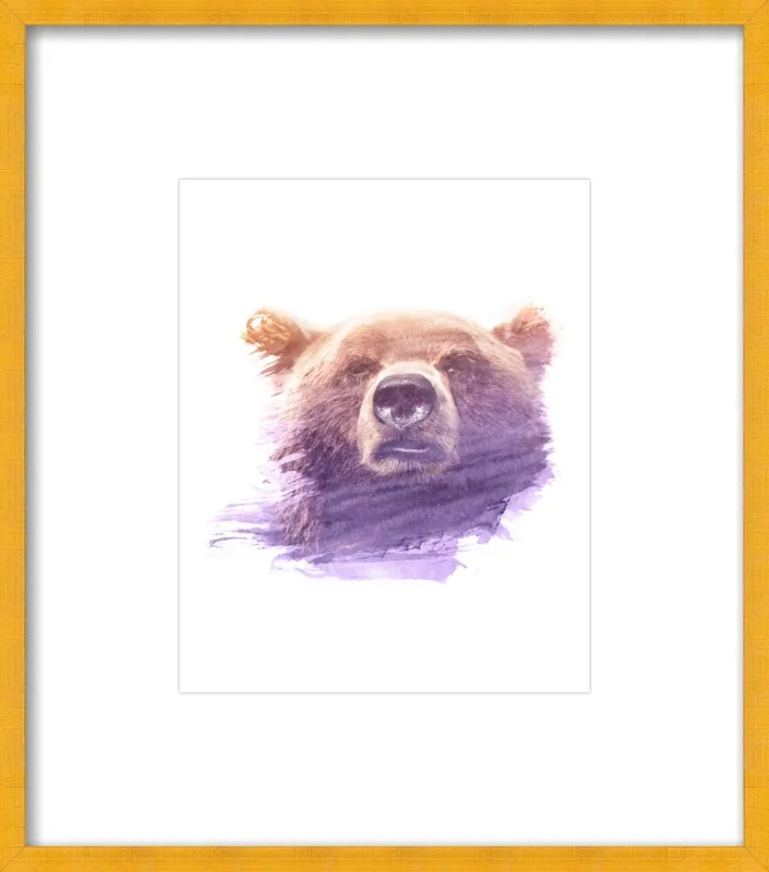 BEAR SUPERIMPOSED WATERCOLOR by Emiliano Deificus for Artfully Walls