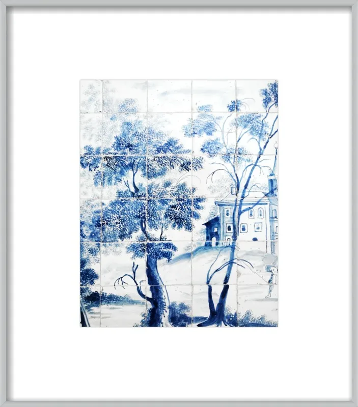 Lisbon Blue Tiles Two by Lupen Grainne for Artfully Walls