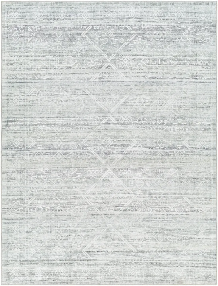 Hera Gray Indoor 4'3" x 5'11" Machine Woven Rug