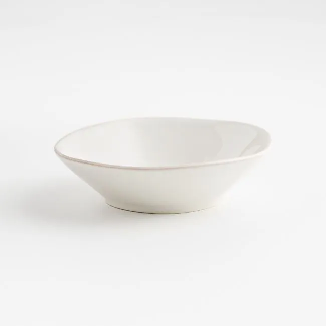 Marin White Stoneware Dip Bowl