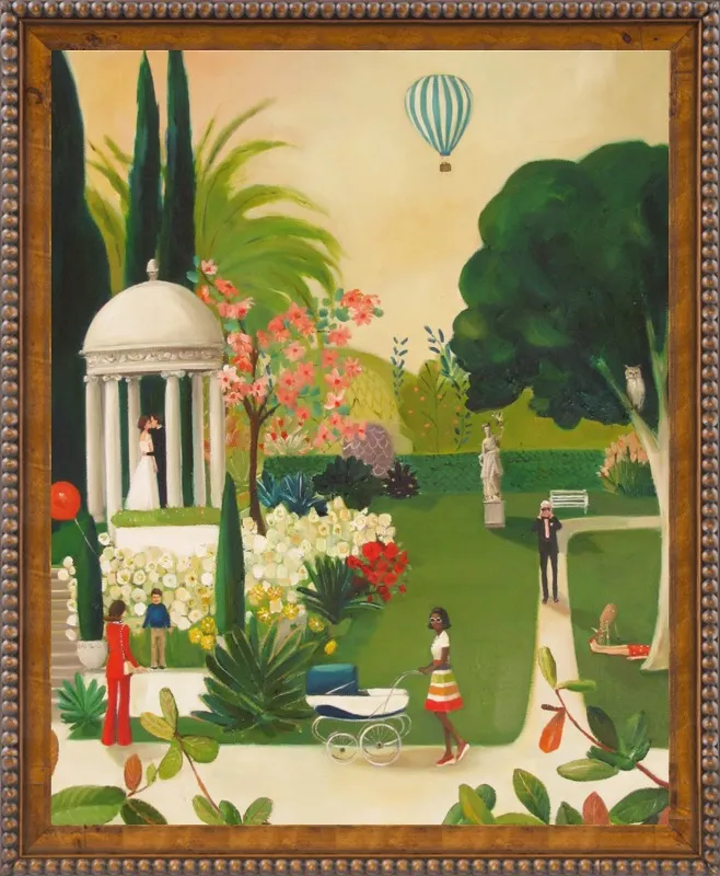 A Fainting in the Botanical Gardens by Janet Hill for Artfully Walls