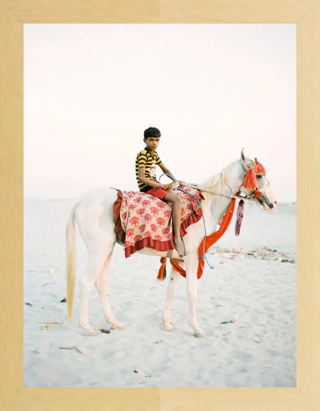 Boy on Horse by Andrew Jacona for Artfully Walls