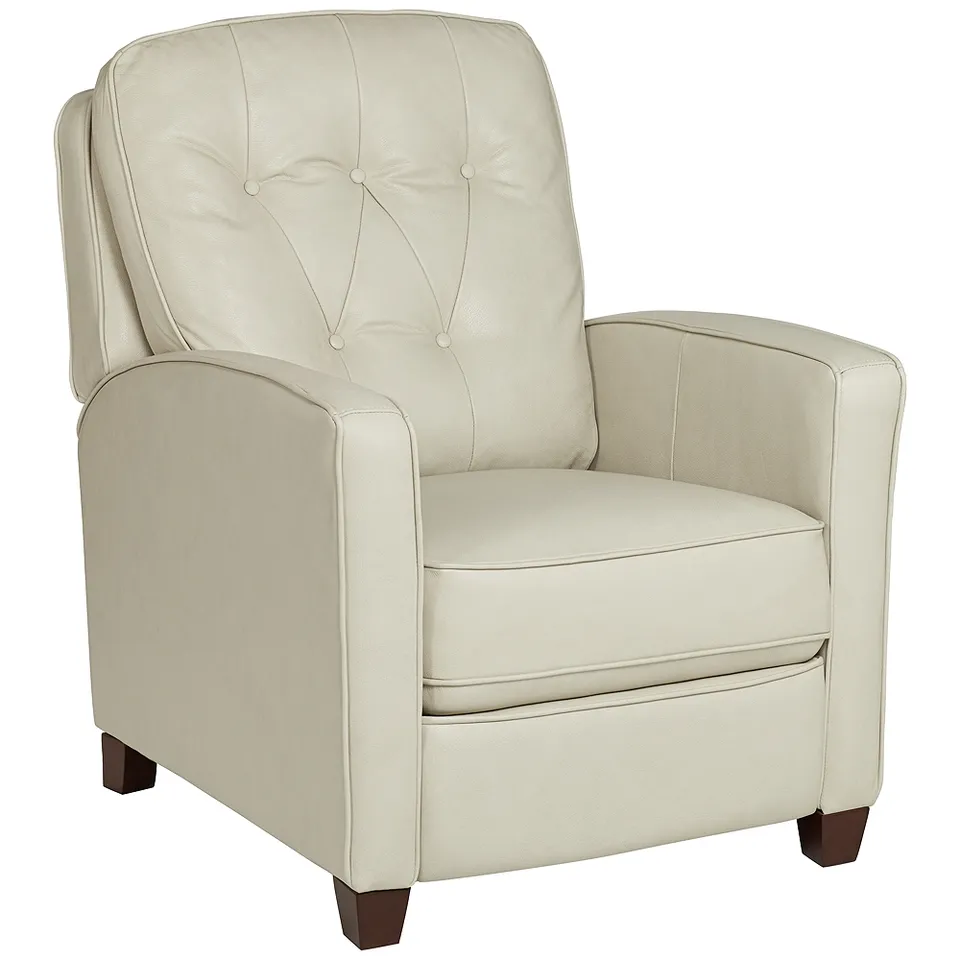 Elm Lane Benecict 27 1/2" Wide Pearl Leather 3-Way Recliner Chair