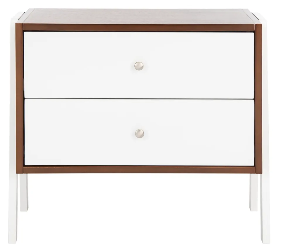 Winchester Night Stand - Walnut / White