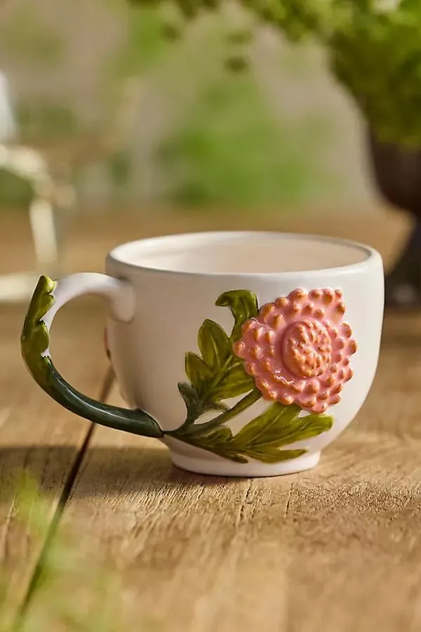 Flower of the Month Stoneware Mug