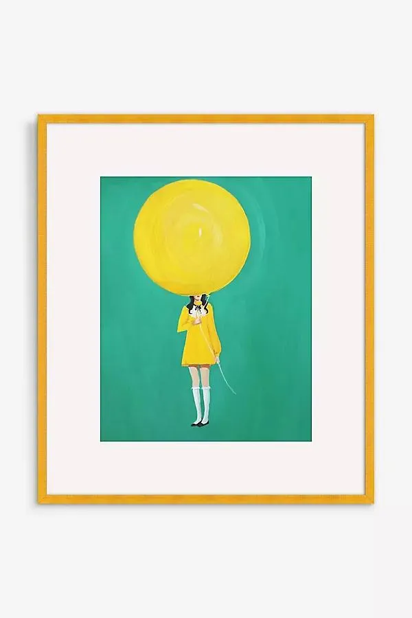 Nothing Is Happier Than A Yellow Balloon Wall Art