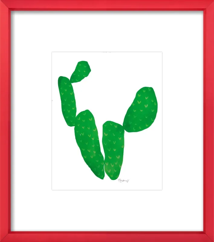 Green Cacti by Kate Roebuck for Artfully Walls