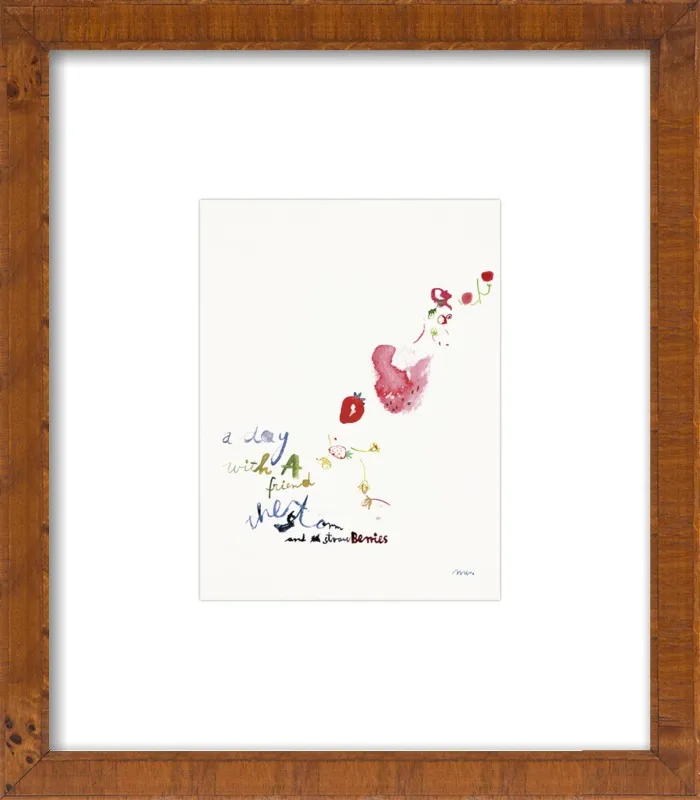 Strawberry Summer Storm by META WRABER for Artfully Walls