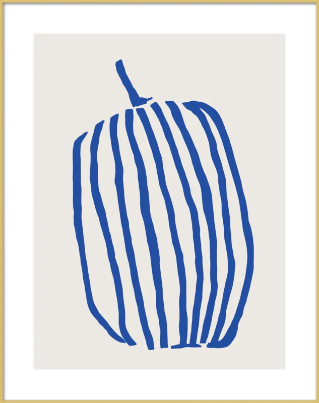 Striped pumpkin by Jessica Nielsen for Artfully Walls