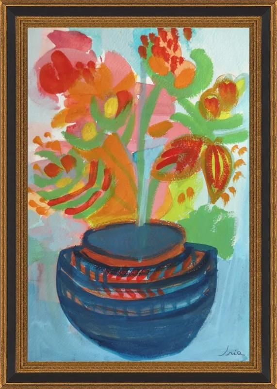Red Flowers by Iria Fernandez Alvarez for Artfully Walls