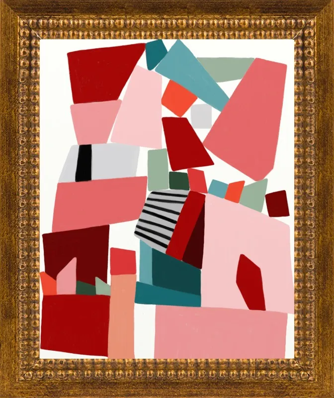 Pink Blocks by Ophelia Pang for Artfully Walls