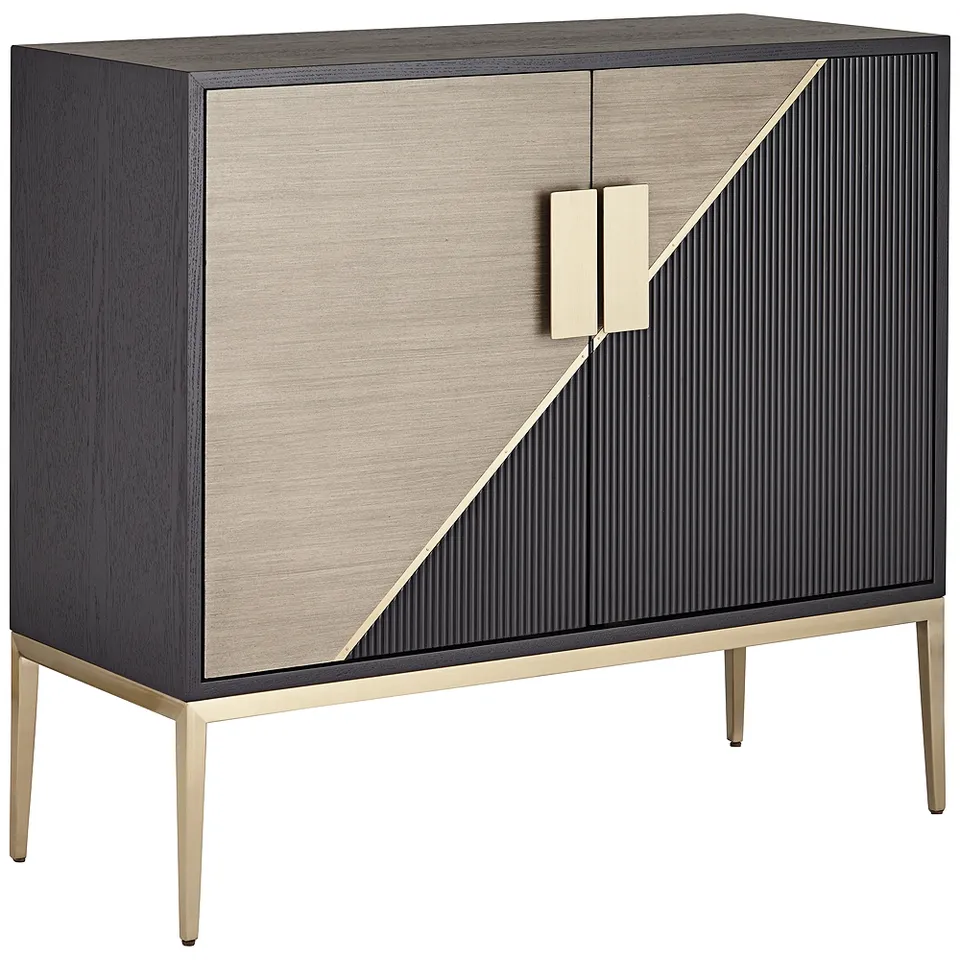 Studio 55D Roma 39 1/2" Wide 4-Shelf Mid-Century Cabinet