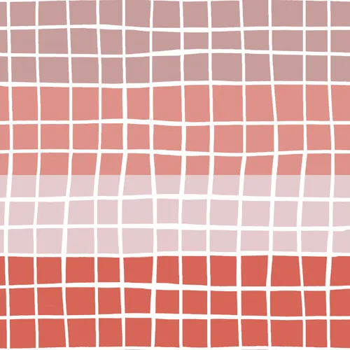 Pink Color Block by Menina Lisboa - Shower Curtain Standard 71" x 74" with Liner