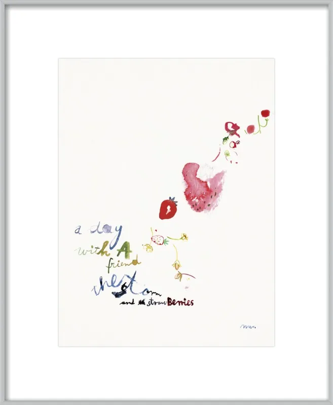 Strawberry Summer Storm by META WRABER for Artfully Walls