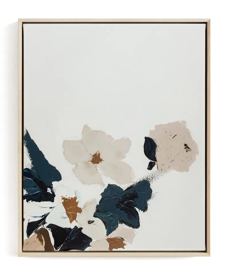 Abstract Botanical Floral Diptych I Limited Edition Fine Art Print