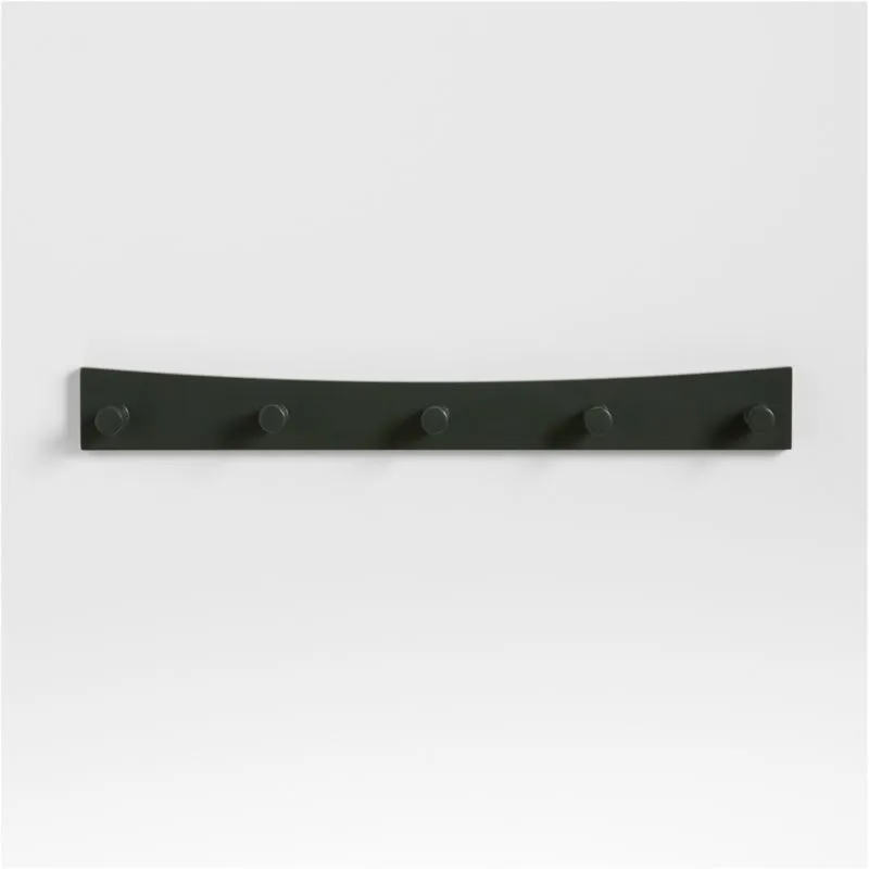 Hampshire Olive Green Wood Kids Wall Hooks
