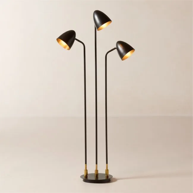 Shelby 3-Light Floor Lamp 62"