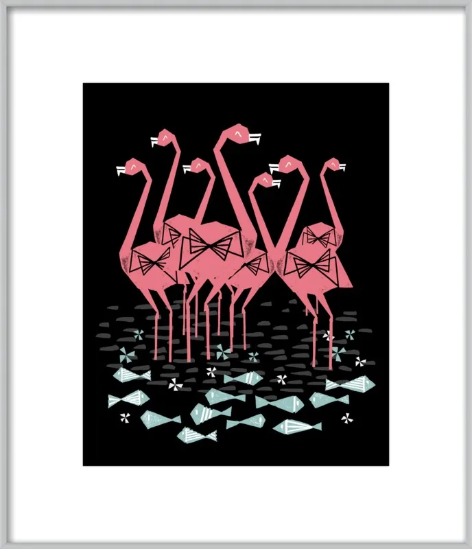 Flamingos by Andrea Lauren for Artfully Walls