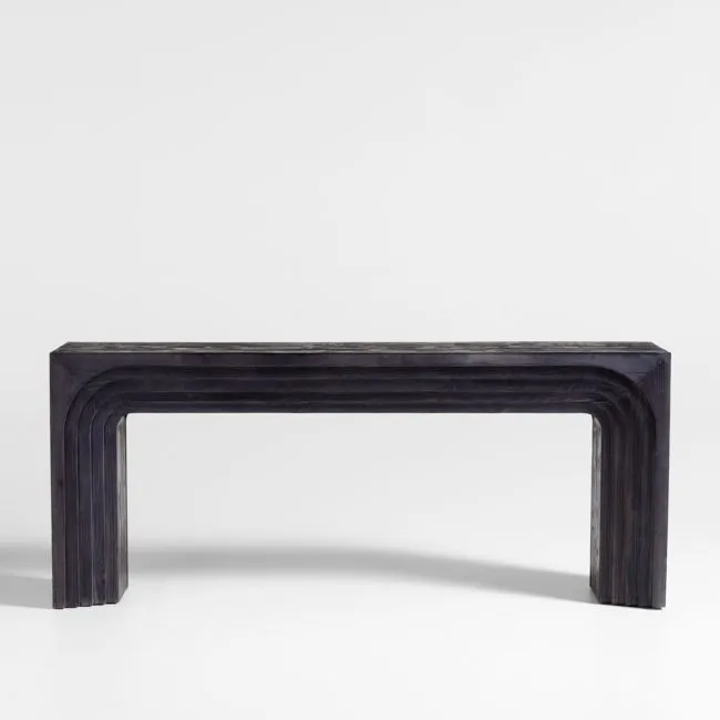 Valo Ebonized Pine Solid Wood 72" Console Table