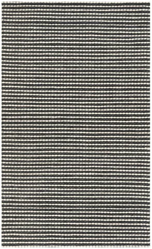 Arlo Home Hand Woven Area Rug, NAT801E, Ivory/Black,  3' X 5'