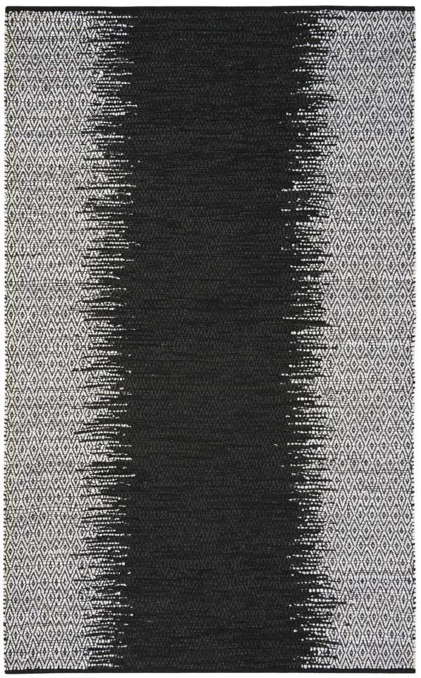 Arlo Home Hand Woven Area Rug, VTL389C, Light Grey/Black,  6' X 9'