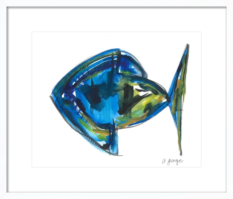 Asbtract Fish by Anthony George for Artfully Walls