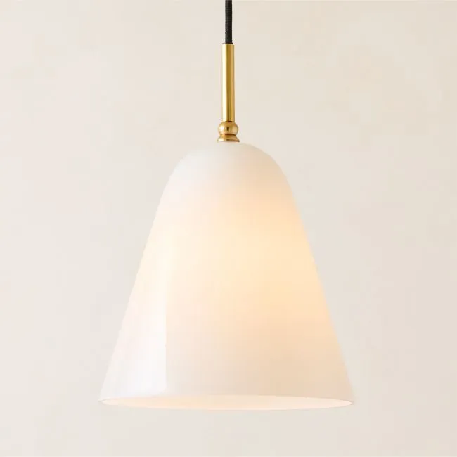 Jo Glass Pendant Light by Kay Fisker 10"