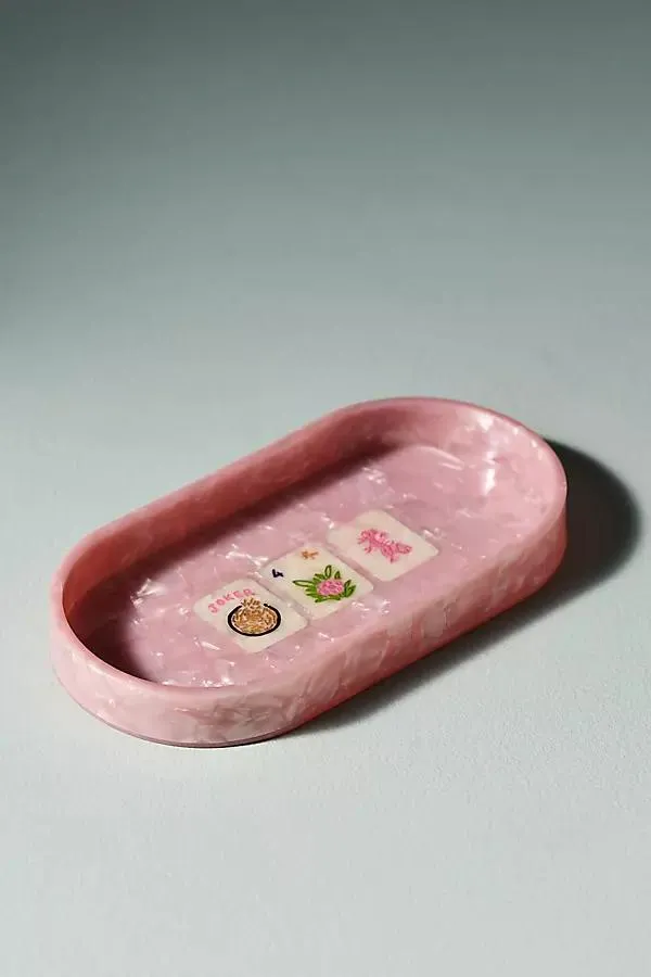 Solar Eclipse Hand-Painted Trinket Tray