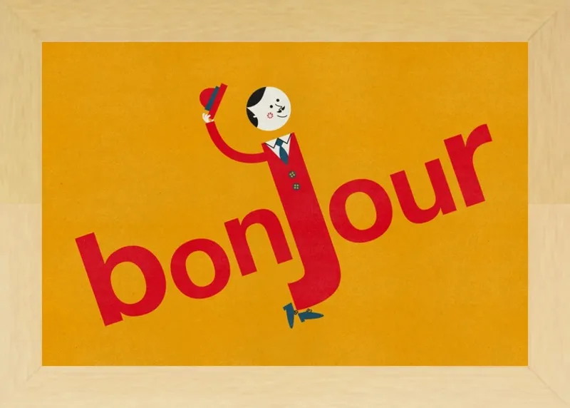 Bonjour by Blanca Gómez for Artfully Walls