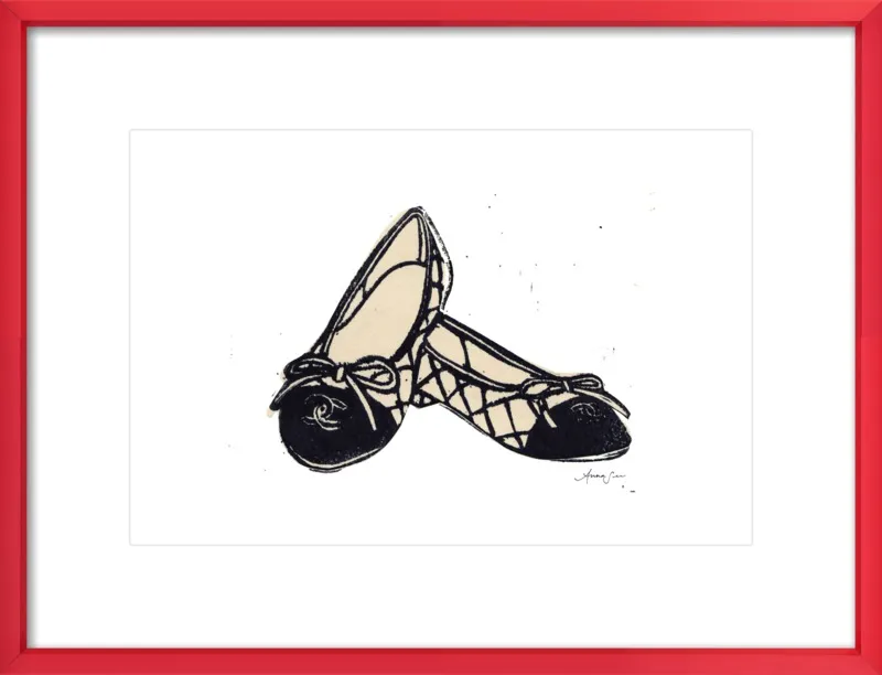 Chanel Ballet Flats by Anna See for Artfully Walls