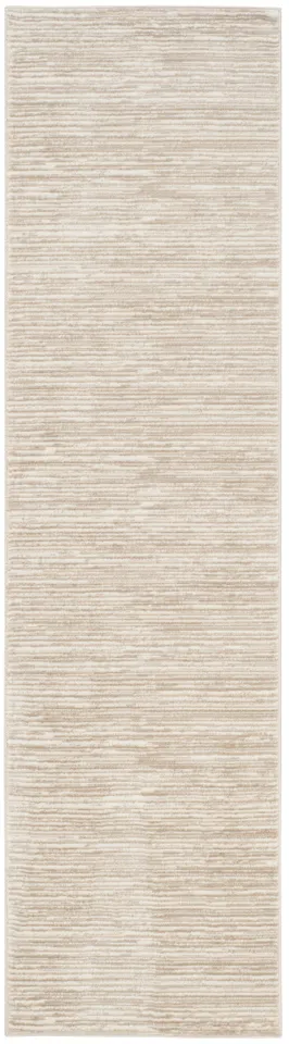 Arlo Home Woven Area Rug, VSN606F, Cream,  2' 2" X 20'