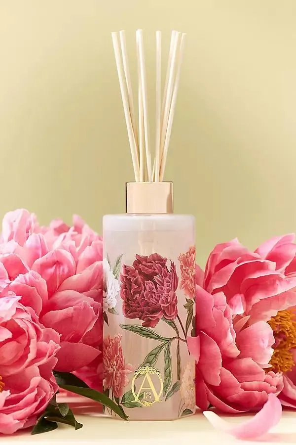 Apothecary 18 Floral Peony Blush Glass Reed Diffuser