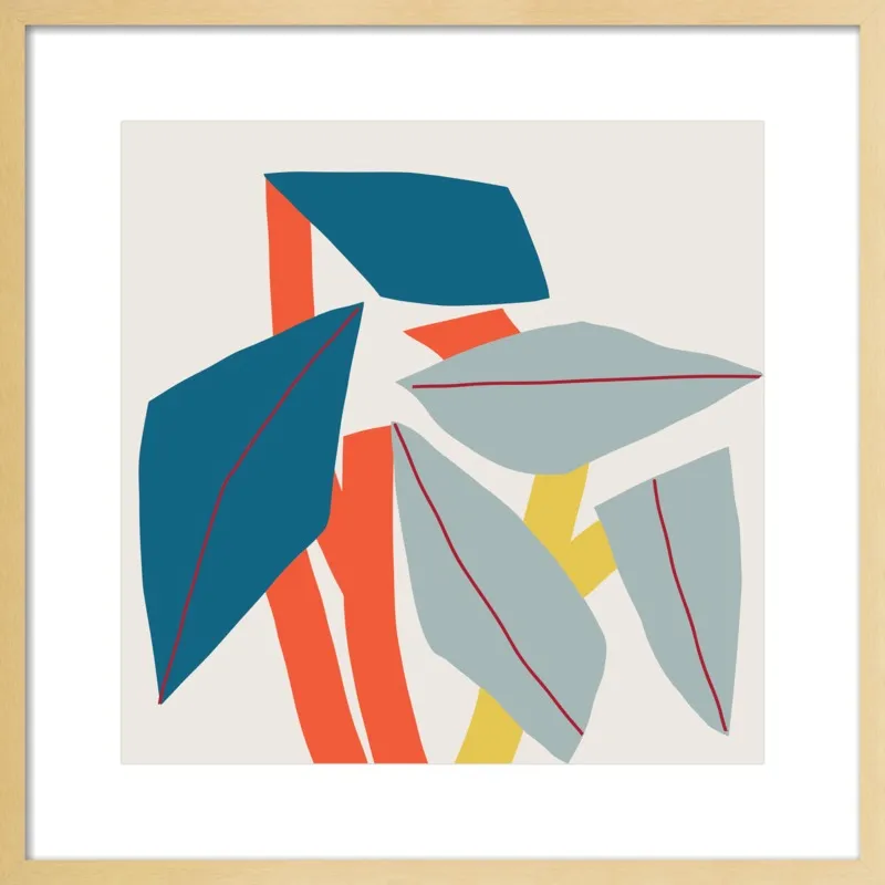Colourful leaves by Jessica Nielsen for Artfully Walls