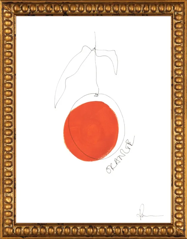 Orange by Polly Mann for Artfully Walls