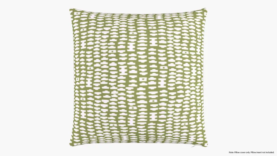 Throw Pillow Cover 26", Olive Odalisque, 26" x 26"