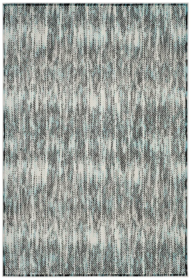 Arlo Home Woven Area Rug, SKY194B, Grey/Blue,  5' 1" X 7' 6"