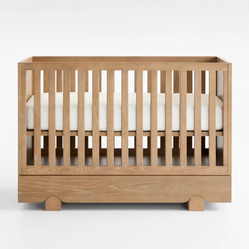 Ellis Hazelnut Wood Convertible Storage Crib