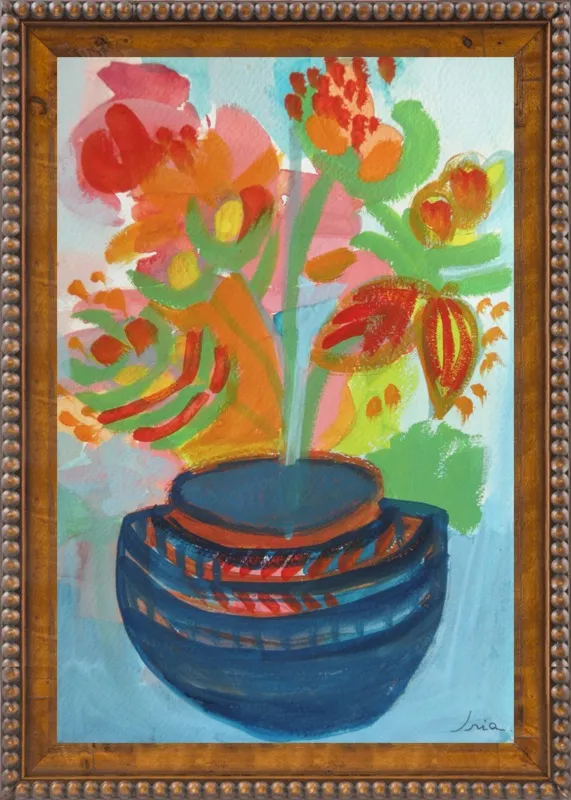 Red Flowers by Iria Fernandez Alvarez for Artfully Walls
