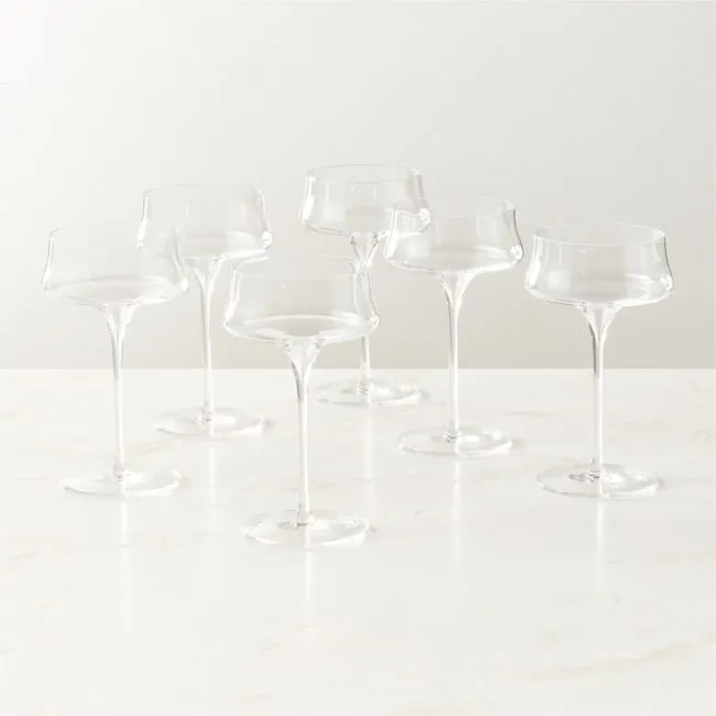Estera Coupe Glasses Set of 6