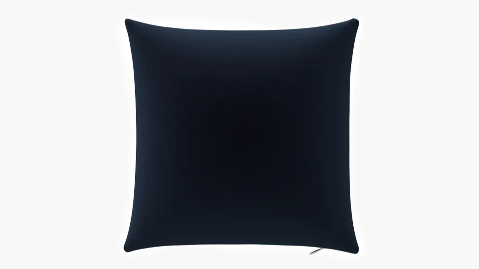 Throw Pillow 16", Navy Performance Velvet, 16" x 16"