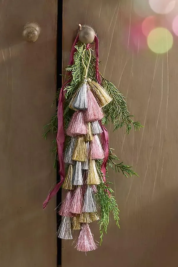 Tasseled Charm Ornament, Colorful