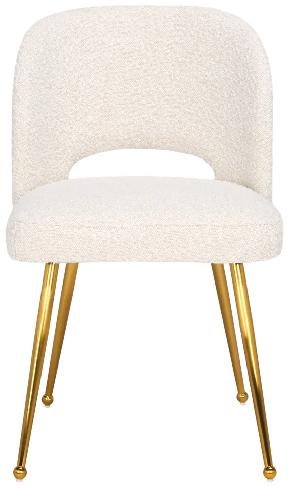 Aspyn Dining Chair - Cream / Brushed Gold