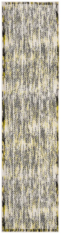Arlo Home Woven Area Rug, SKY194G, Grey/Green,  2' X 8'