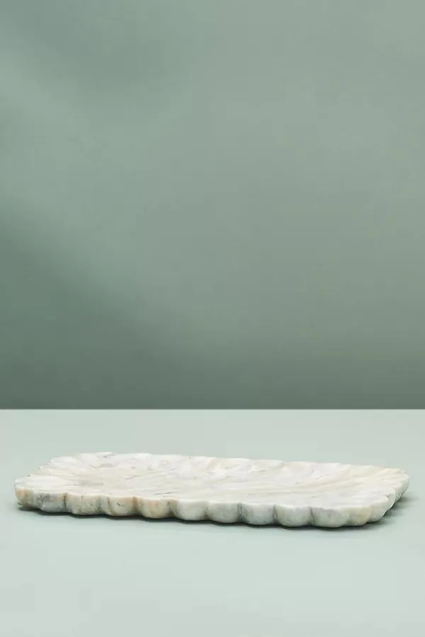 Marble Scalloped Tray