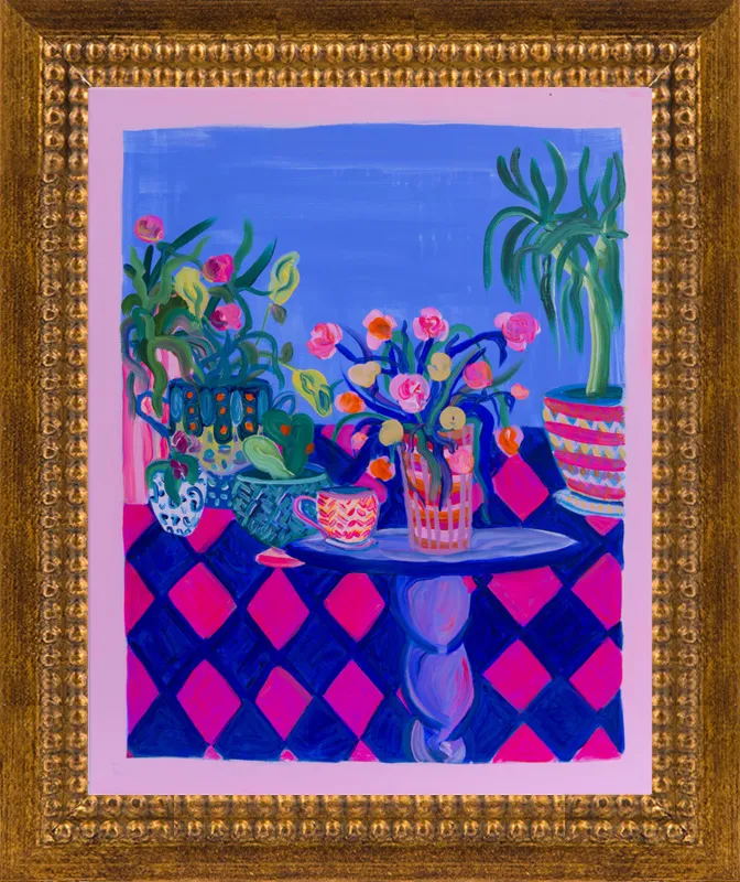 Pots and Plants painting by Davina Shefet for Artfully Walls