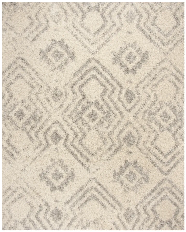 Arlo Home Woven Area Rug, ASG746G, Ivory/Grey,  6' 7" X 9' 2"