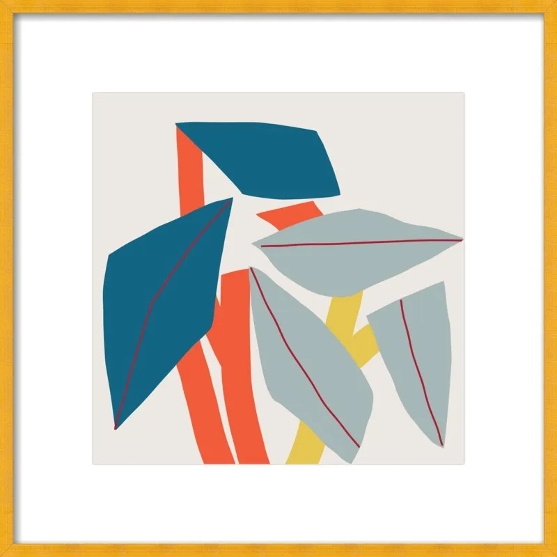 Colourful leaves by Jessica Nielsen for Artfully Walls