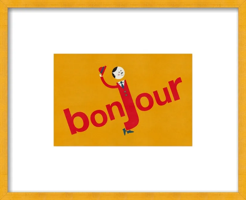 Bonjour by Blanca Gómez for Artfully Walls