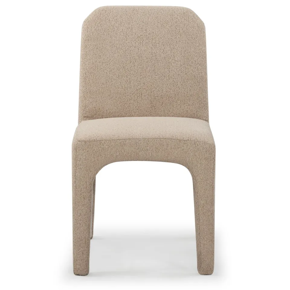Maricelle Boucle Dining Chair  - Light Brown - Safavieh